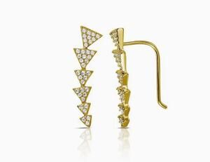 Adornia 14k Gold Plated Arrow Climber Earrings